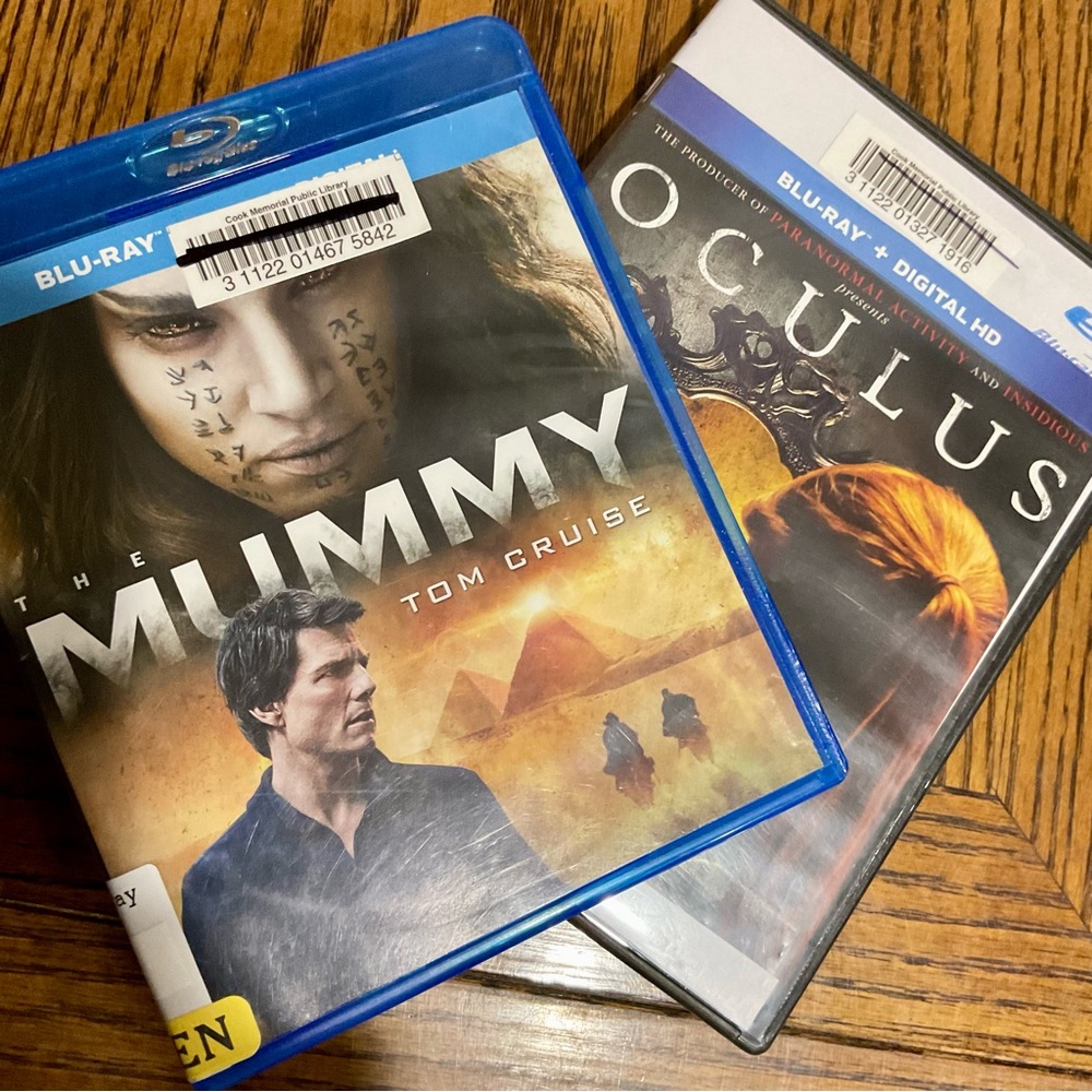 MUMMY & OCULOUS Blu-ray Discs